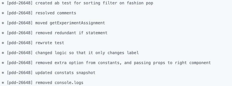 a great commit message flow