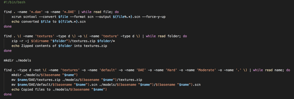 Converting from DAE to SCN