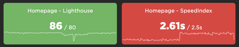 Updated homepage status